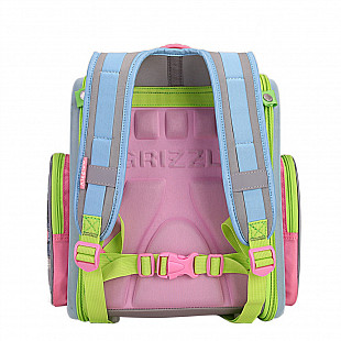 Рюкзак школьный GRIZZLY RAr-080-10 /1 light blue/pink/grey