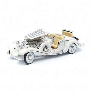 Масштабная модель автомобиля Maisto 1:18 Мерседес Бенц 500 К (36055) white