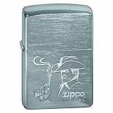 Зажигалка Zippo 200 Cowboy silver