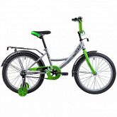 Велосипед Novatrack Vector 20" (2019) Silver/Green 203VECTOR.SL9