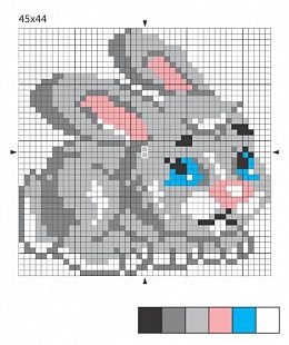 Набор для творчества Десятое Королевство Вышивка Зайка 01122