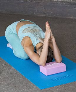 Блок для йоги  Starfit YB-200 EVA  22,5х15 см pink pastel