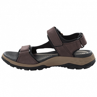 Сандалии мужские Jack Wolfskin Rocky Path Lt Sandal M dark brown / black