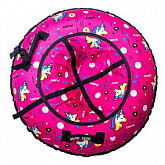 Тюбинг RT Единорог 118 см + автокамера pink