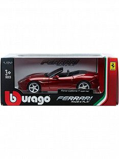Коллекционная машина Bburago 1:24 Ferrari California T (18-26011) red