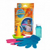 Элестичные мыльные пузыри 1Toy "Прыгунцы" с перчатками 80 мл T58674