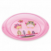 Тарелка Canpol babies Совы 4/406 Pink