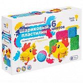 Набор для лепки Genio Kids-Art Шариковый пластилин 6 цветов незастывающий TA1805