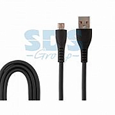 USB кабель Rexant micro USB 1 м силикон black Elastic 18-7048-9