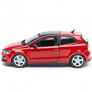 Модель автомобиля Bburago 1:24 Volkswagen Polo GTI Mark 5 (18-21059) red