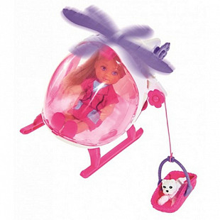 Куколка Evi Love и Спасательный вертолёт с собачкой 12 см (105739469)