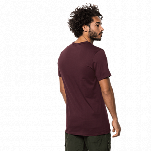 Футболка мужская Jack Wolfskin Logo T M port wine