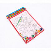 Раскраска со стразами Рыжий Кот Попугайчик Р-8803