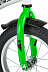 Велосипед Novatrack Strike 14" (2020) 143STRIKE.WTG20 white/green