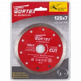 Алмазный круг Wortex 125х22 мм по керамике сплошной AGD12507C2011
