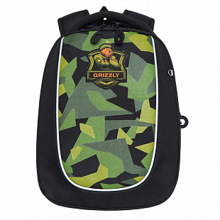 Рюкзак школьный GRIZZLY RAf-193-8 /1 black/light blue