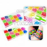Набор цветных резиночек Tukzar для детского творчества 600 штук TZ 12848