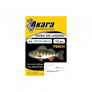Поводок с крючком Akara Perch (Окунь) SW-100