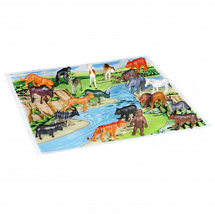 Набор животных Bondibon Ребятам о Зверятах Дикие животные 20 шт ВВ1612