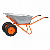 Тачка строительная Skiper 130 л 2 пневмоколеса, ось 20/110 мм