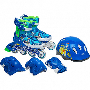 Роликовые коньки Sundays set blue PW-153B-5D