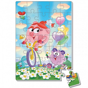 Мягкие пазлы А4 Vladi Toys Смешарики в коробке VT1105-09