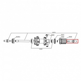 Болты для велосипедной оси втулки Mavic Deemax Ust 2 штуки