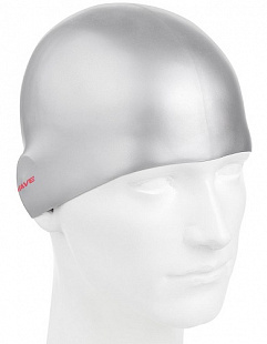 Шапочка для бассейна (плавания) взрослая Mad Wave Reverse Champion red/silver