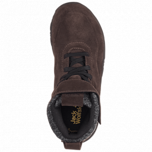 Ботинки детские Jack Wolfskin City Bug Texapore Mid K dark brown / black