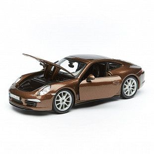 Коллекционная машина Bburago 1:24 Porsche 911 Carrera S (18-21065) brown