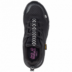 Полуботинки детские Jack Wolfskin Phoenix Texapore Low G black