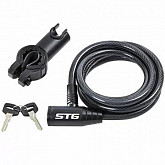 Велозамок STG CL-810 на ключе 10мм*150см Х83381 black