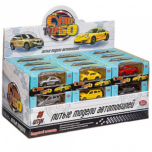 Инерционные машины Play Smart металлические набор (36 шт) Супер Турбо 6187A