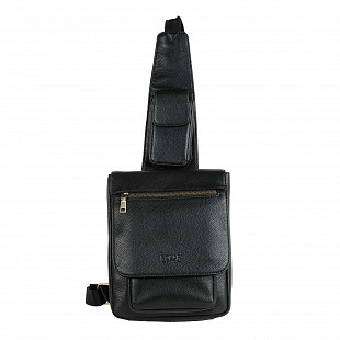 Мужская кожаная сумка Polar 21502 black
