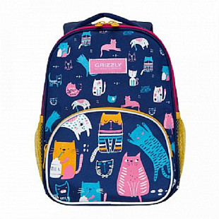 Рюкзак детский GRIZZLY RK-076-2 /1 dark blue