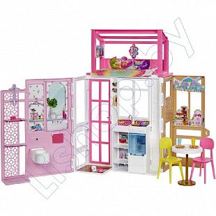 Игровой набор Barbie Malibu Загородный дом с куклой (HCD48)