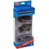 Инерционная машина Play Smart металлическая набор Полиция 6389-3