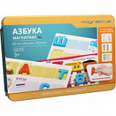 Мозаика магнитная Magneticus Азбука с заданиями в металлической коробке МА 090
