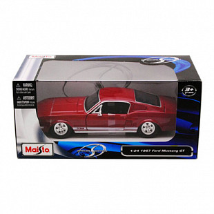 Масштабная модель автомобиля Maisto 1:24 Форд Мустанг GT 1967 (31260) red