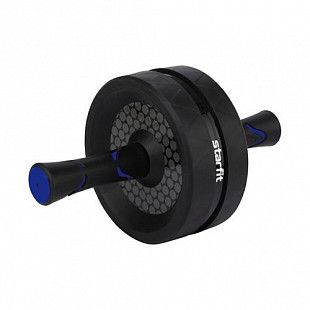 Ролик для пресса широкий Starfit Core RL-106 black/dark blue