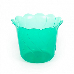 Горшок цветочный Полесье Злата 1,5л 74690 Transparent/Green