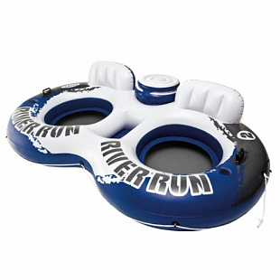 Плавательный круг для двоих Intex River Run 2 58837NP 264x142 см + холодильник