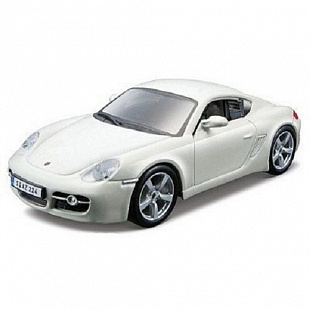 Сборная модель автомобиля Bburago 1:32 Porsche Cayman S  (18-45113) white