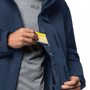 Куртка мужская Jack Wolfskin Three Peaks Jacket M dark indigo
