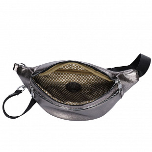 Поясная сумка женская Ors Oro OPS-0158 silver
