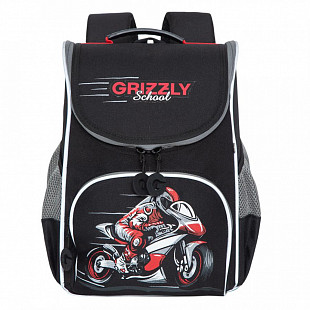 Рюкзак школьный с мешком GRIZZLY RAm-185-9 /1 black