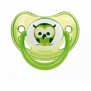 Пустышка Canpol babies Силиконовая Анатомическая 6-18 мес Ночные сны 22/501 Green
