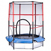 Батут Atlas Sport 140 см - 4.5ft с внешней сеткой (на пружинах) pink