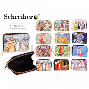 Кошелек Schreiber Совы и Коты в ассортименте S 1127