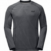 Футболка мужская Jack Wolfskin Hydropore Longsleeve Men grey